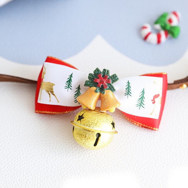 Christmas Collar Pet Bow Tie